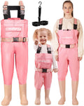 DaddyGoFish Chest Waders for Kids and Adults - Family Matching