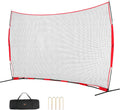 Barricade Backstop Net 16x10 ft Safety Guard - Portable Practice Net