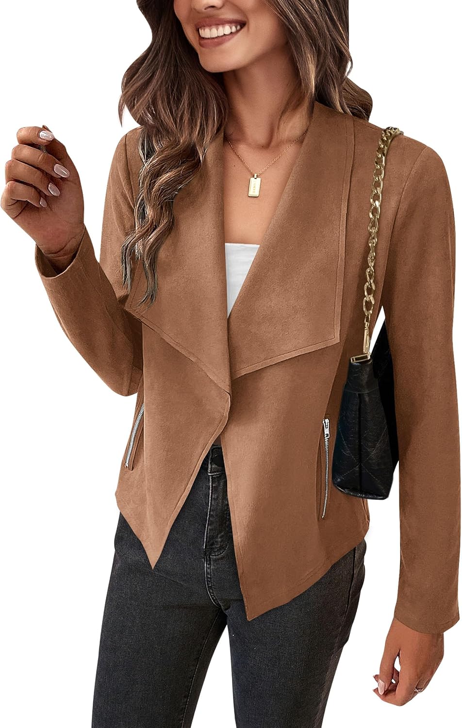 Stylish Women's Faux Suede Jackets for Fall Fashion Trends