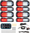 BooYu 8-pcs LED Emergency Strobe Lights for Vehicles and Trucks