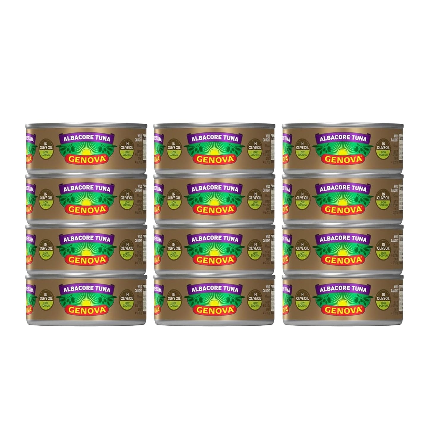 Genova Premium Albacore Tuna in Olive Oil, Low Sodium Delight