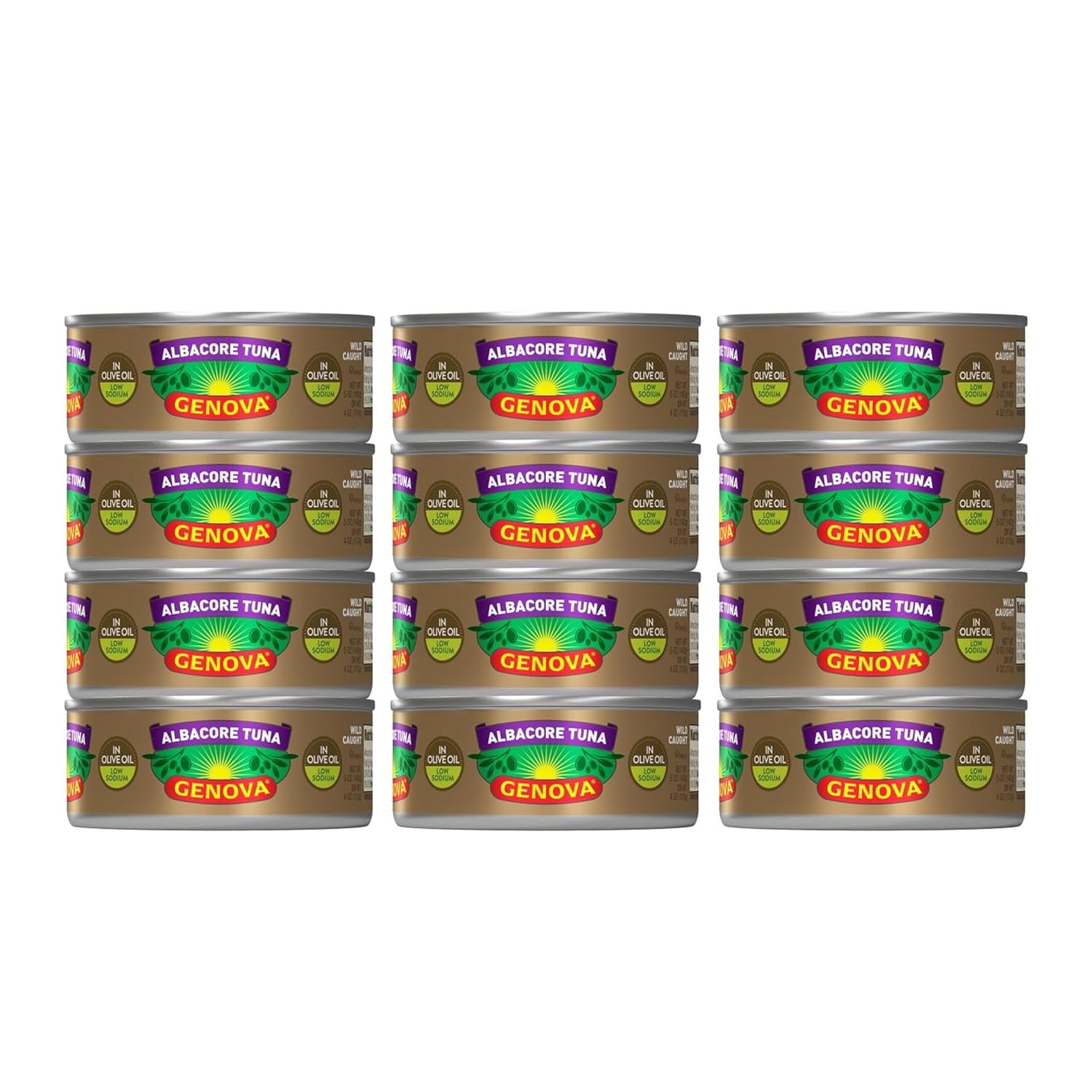 Genova Premium Albacore Tuna in Olive Oil, Low Sodium Delight