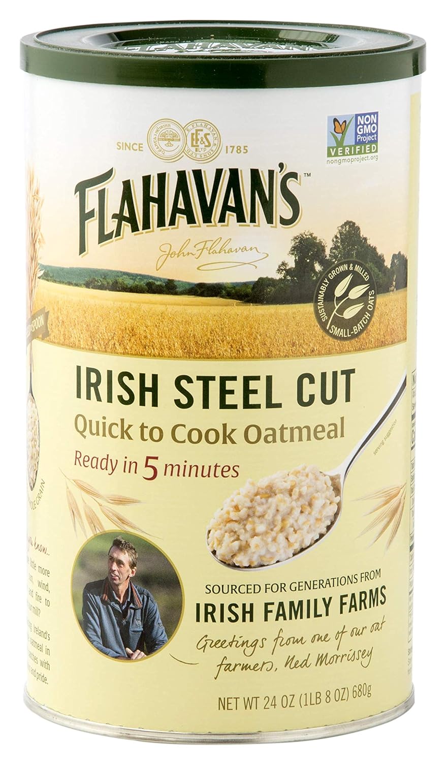 Flahavan's Quick to Cook Steel Cut Oatmeal - 5 Minute Prep