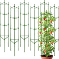 6 Pack Tomato Cages for Garden, 68 in Tall Metal Plant Support - Heavy