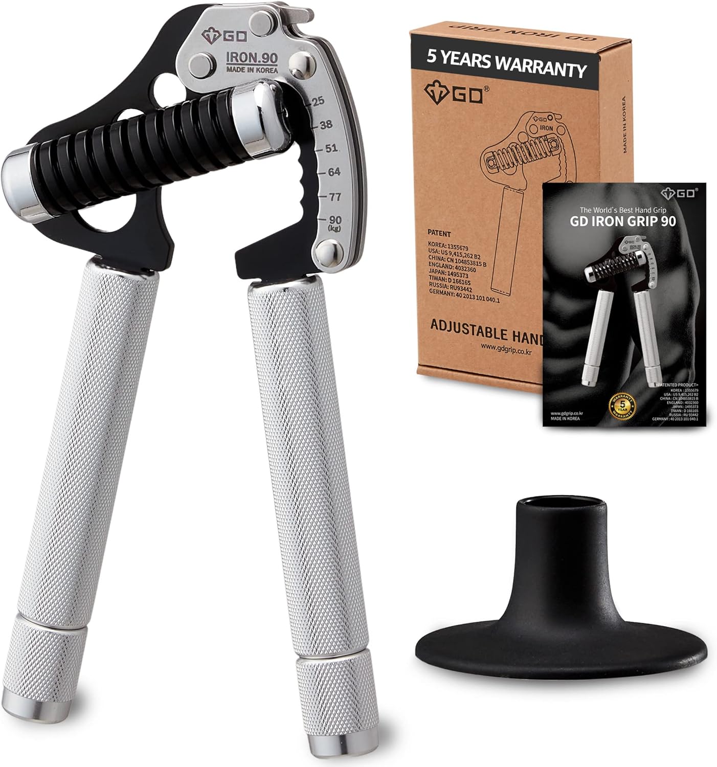 GD IRON GRIP Adjustable Hand Gripper for Ultimate Strength Training