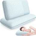 Memory Foam Pillows Queen Size Set of 2 - Breathable Washable Covers