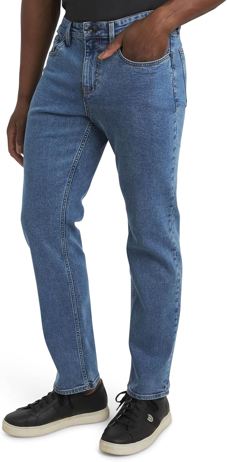 Chaps Mens 5 Pocket Relaxed Fit Stretch Waist Denim Jeans Review