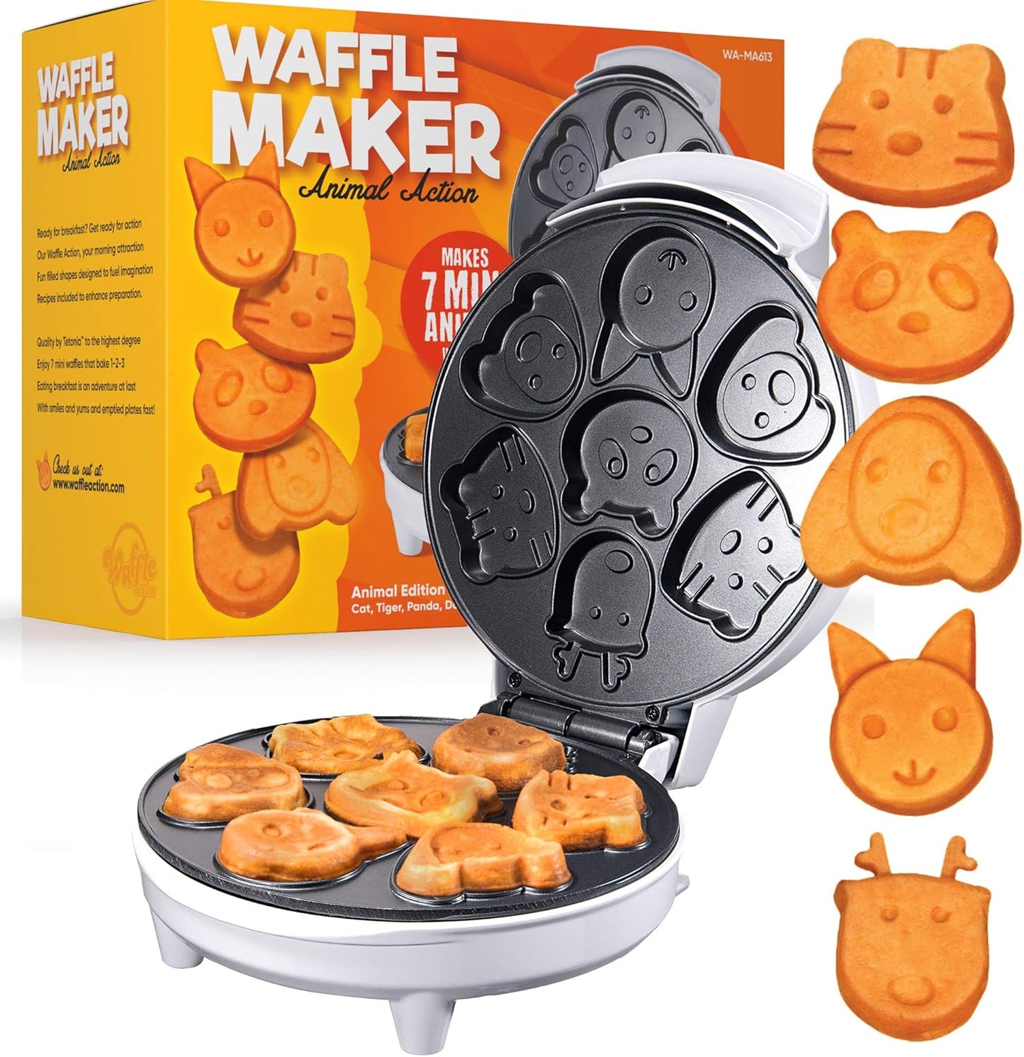 Tettonia Kids Pancake Maker: 7 Fun Animal Faces!