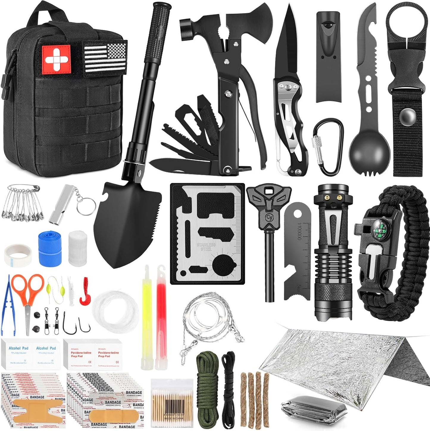 Ultimate 149Pc Survival Kit - Essential Gear for Outdoor Adventures!