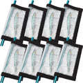 4-8 Pack Fishing Lure Wraps Clear PVC Hook Protectors - Tangle Free