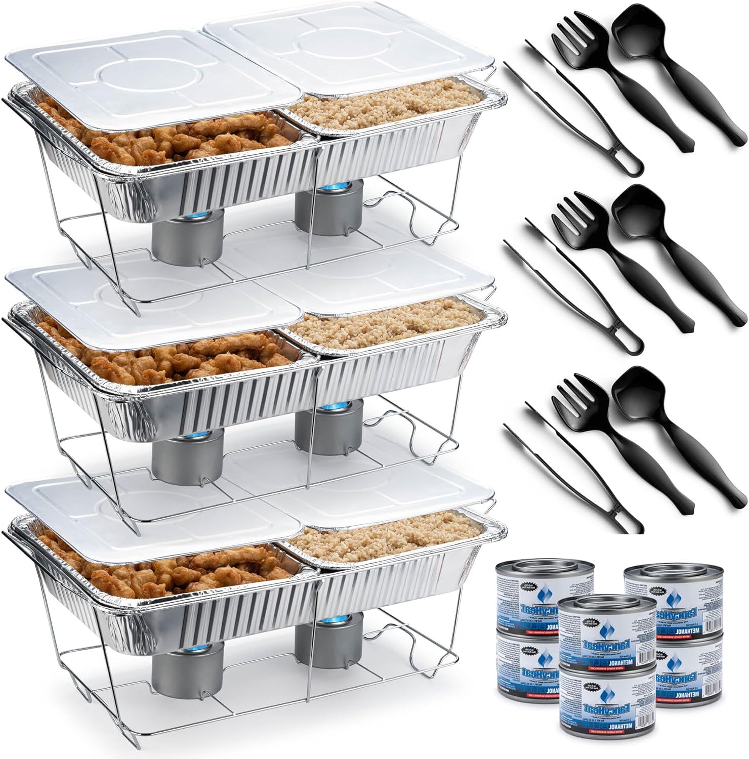 Disposable Chafing Dish Buffet Set for Parties and Events