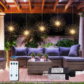 5 Pack 1000LED Plug-in Starburst Sphere Firework Lights - Warm White