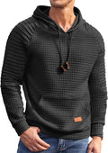 Waffle Knit Hooded Pullover Sweatshirt - Cozy Everyday Layer COOFANDY