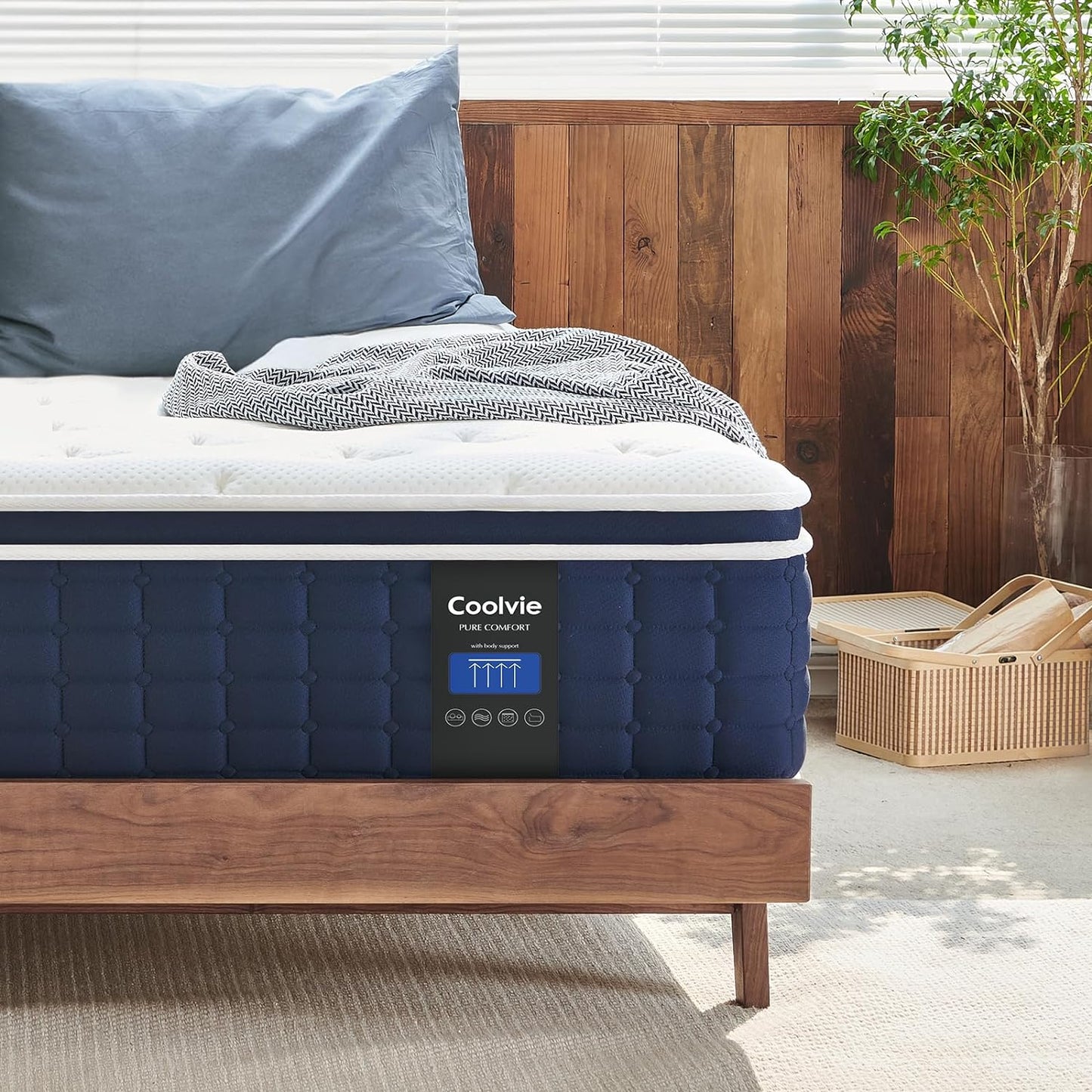 Coolvie Full Size Mattress: 12 Inch Medium Feel for Comfort