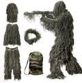 DoCred 5 in 1 Ghillie Suit for Adults and Youth - 3D Camouflage Set