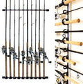 Fishing Rod Holder Wall Rack - Adjustable Expandable Storage