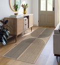 Easy Jute Rainbow Runner Rug 2x6 - Washable Non-Slip Hallway Runner
