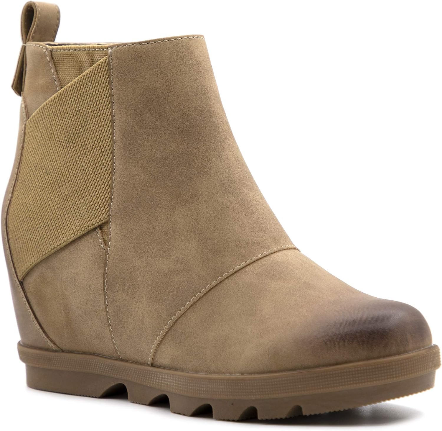 Athlefit Women's Wedge Boots for Elevated Comfort and Style
