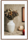 24x36 Poster Frame Natural Walnut Wood Frame - Matted to 20x30