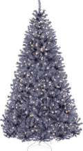 Best Choice Products 9ft Pre-Lit Charcoal Gray Christmas Tree - Full