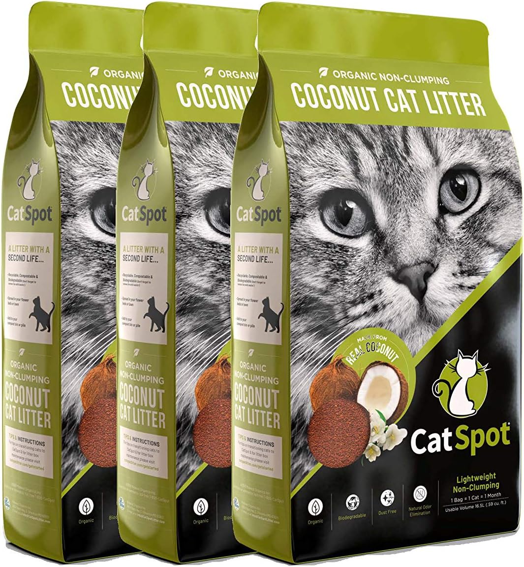 CatSpot Non-Clumping Coconut Cat Litter: Organic & Biodegradable