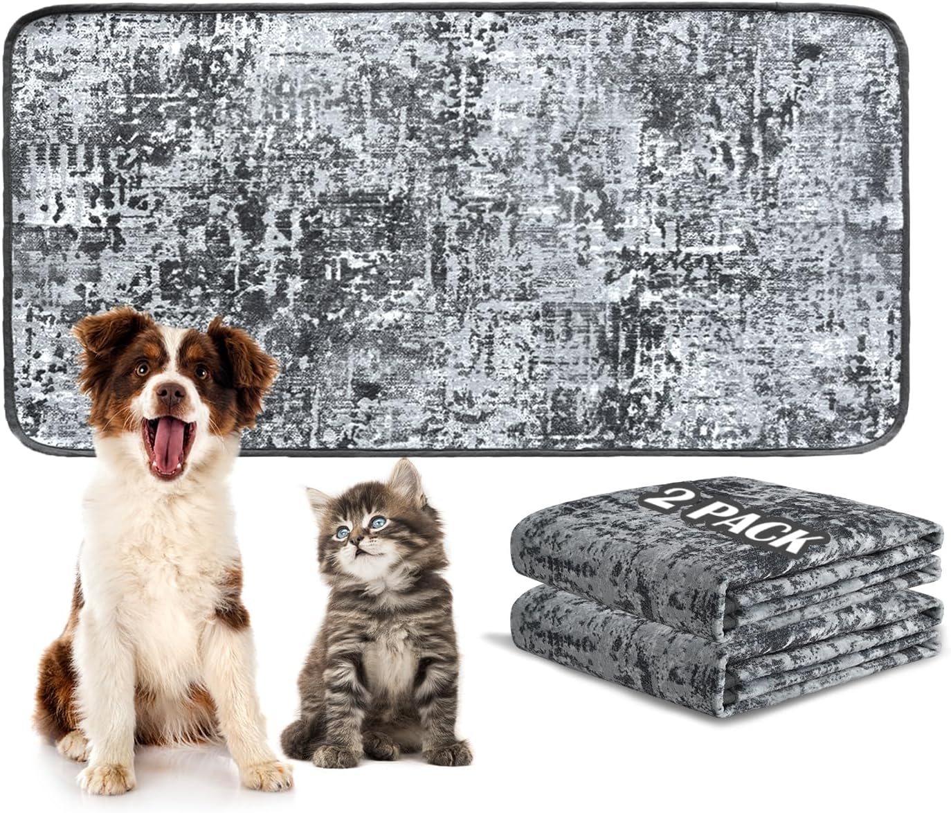Qeils Washable Pee Pads for Dogs - Super Absorbent & Leakproof