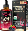 Vitamin B12 Sublingual Drops 5000 mcg - Fast Absorption Energy Boost