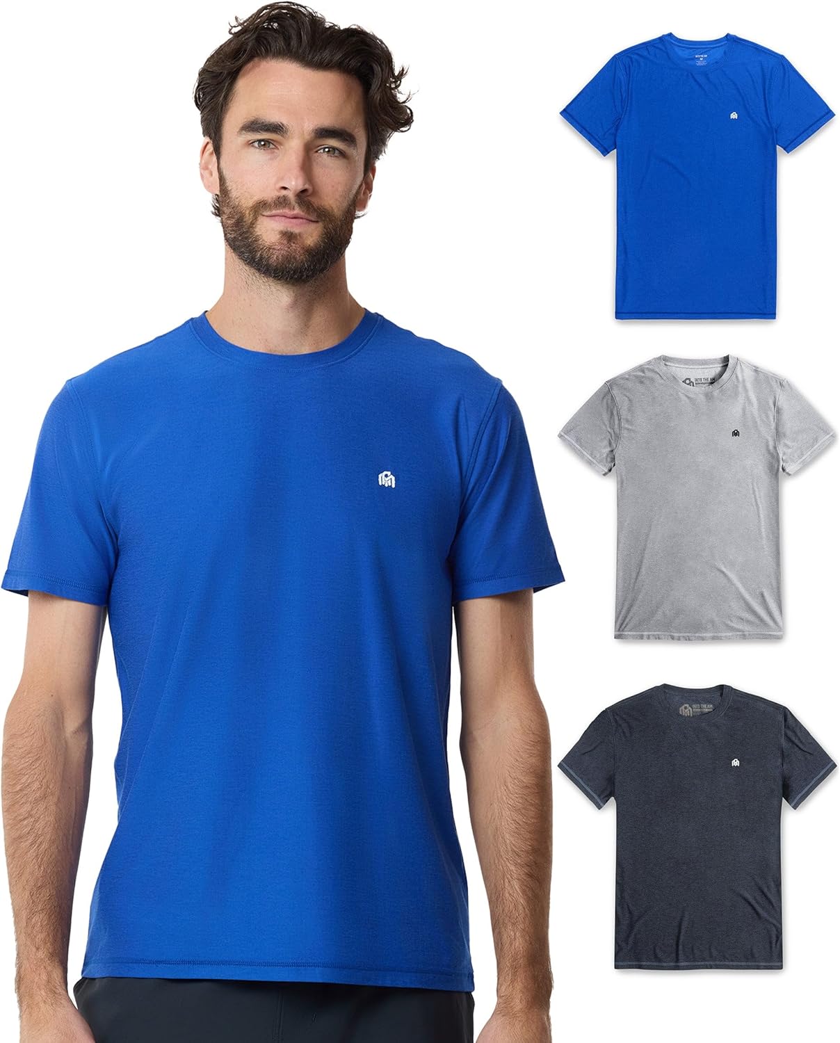 INTO THE AM Workout Shirts for Men - Ultra-Lightweight Tees