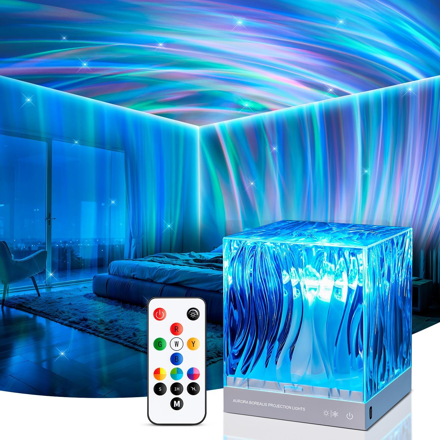 Colorful Northern Lights Galaxy Projector by PIKOY