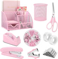 Pink Desk Organizer Set for Stylish Women