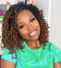 Yanky Twist Crochet Hair 10 in Ombre Brown Pre-looped - Easy Style
