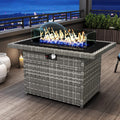 44 in Propane Gas Fire Pit Table for Outside Patio - 60000 BTU Heater
