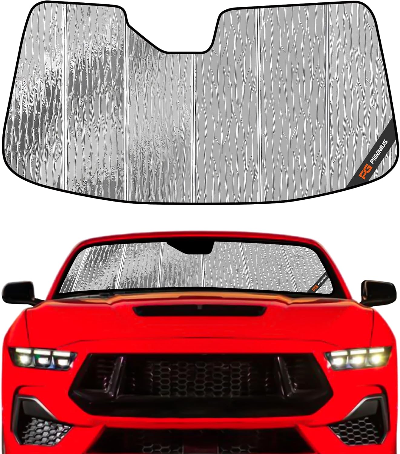Windshield Sun Shade for Ford Mustang 2024-2025 - Beat the Heat