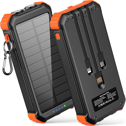 45800mAh Solar Power Bank, Fast Charging, USB C In/Out