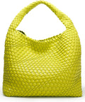 Woven Handbag for Women Shoulder Tote - Soft Summer Hobo Bag