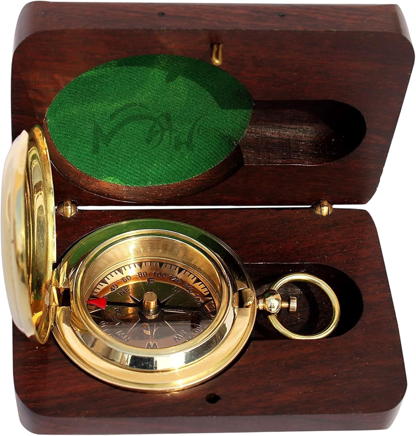 Handmade Personalized Brass Compass - Adventure Essential