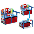 Delta Children Kids Convertible Activity Bench - Spidey and Friends