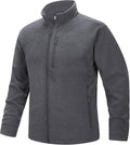 33,000ft Men's Full Zip Fleece Jacket Lightweight Warm and Soft