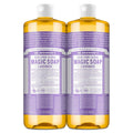 Pure-Castile Liquid Soap Lavender 32 oz 2-Pack - Versatile