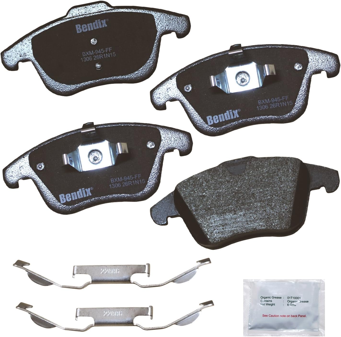 Bendix Priority1 CFM1306 Semi-Metallic Brake Pads for Jaguar