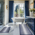 Chenille Bath Mat Rug Set 20 in x 47 in + 20 in x 32 in - Soft