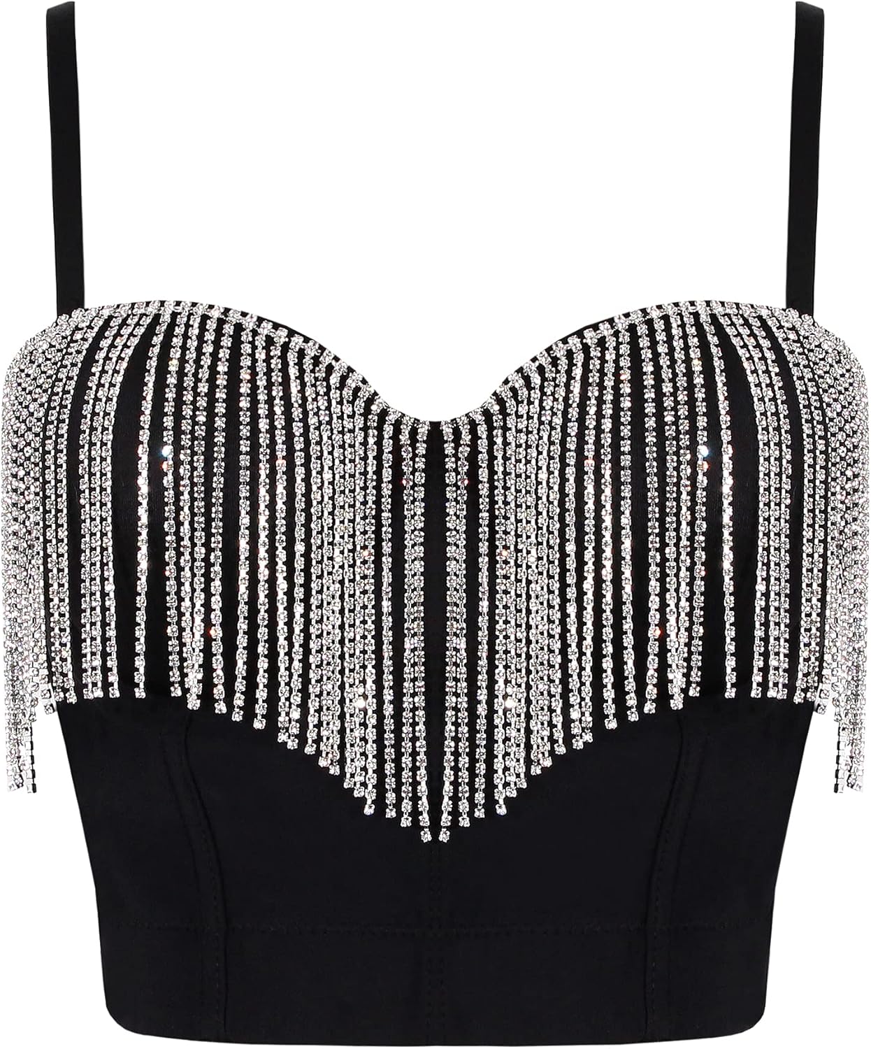 Erinaco Women's Rhinestone Diamond Tank Top for Summer Fun