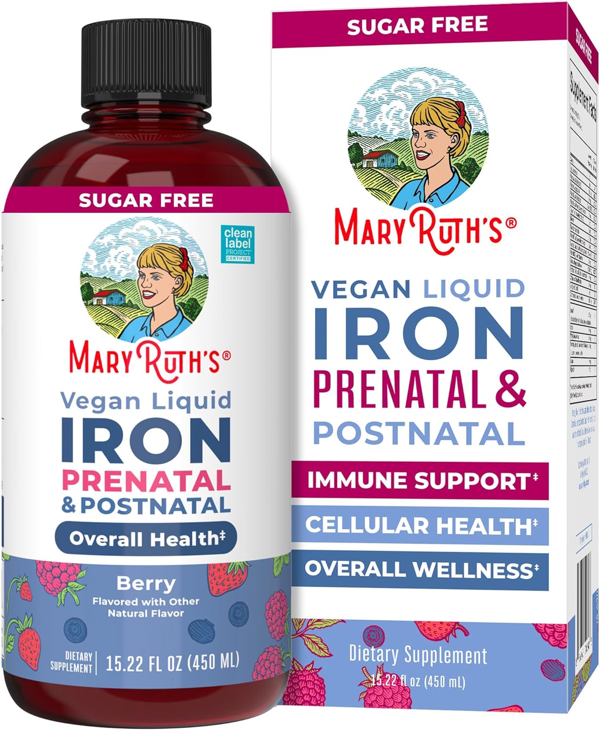 Liquid Iron Supplement for Prenatal & Postnatal Health Support
