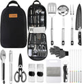 Camping Cookware Storage Bag and Utensil Set - Portable Camp Kitchen