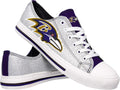 Dallas Cowboys Women's Glitter Canvas Fashion Sneakers - Comfortable