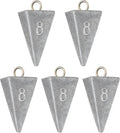 BLUEWING Pyramid Sinkers Lead Fishing Weights 1oz-32oz - Stable Bottom