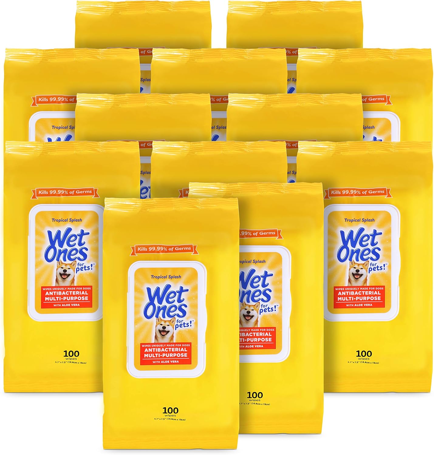 Wet Ones for Pets Multi-Purpose Dog Wipes with Aloe Vera