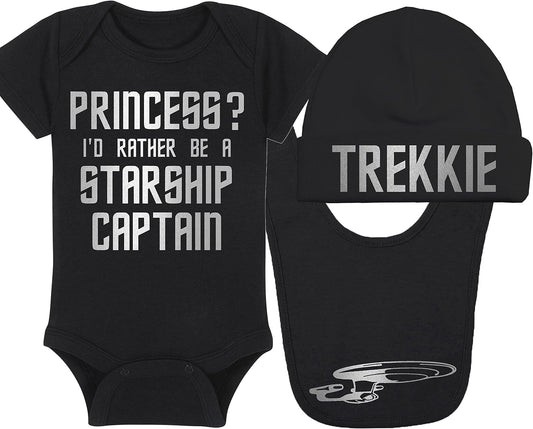 Princess? I'd Rather Be A Starship Captain Baby Gift Set