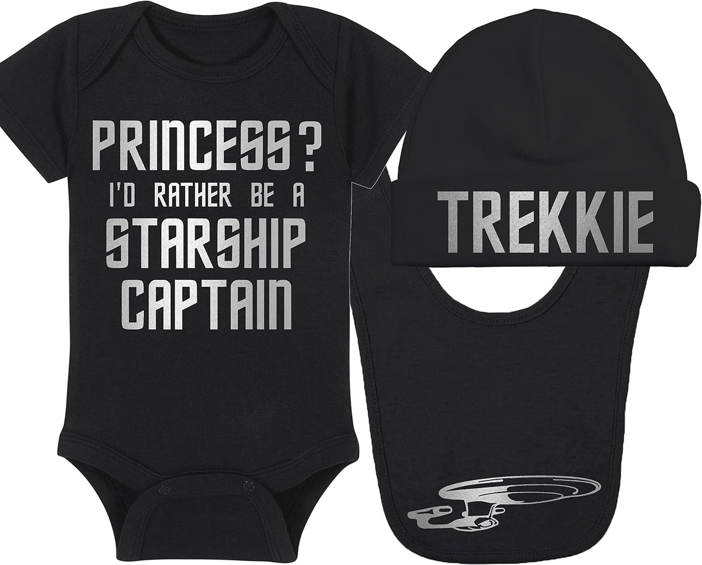 Princess? I'd Rather Be A Starship Captain Baby Gift Set