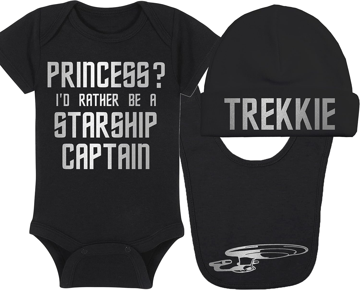 Princess? I'd Rather Be A Starship Captain Baby Gift Set